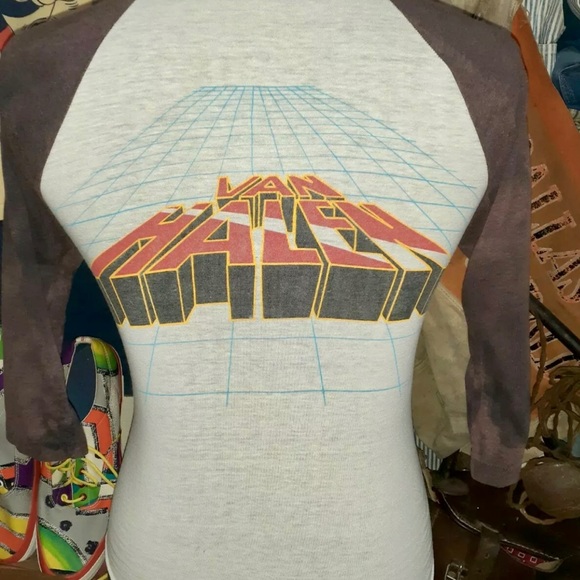 COPY - Vintage 80’s Van Halen raglan t-shirt SizeS - Picture 3 of 5